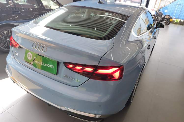 Used Audi A5 2023 Sportback 40 TFSI Fashionable and Dynamic Model Rear Right 45 Deg