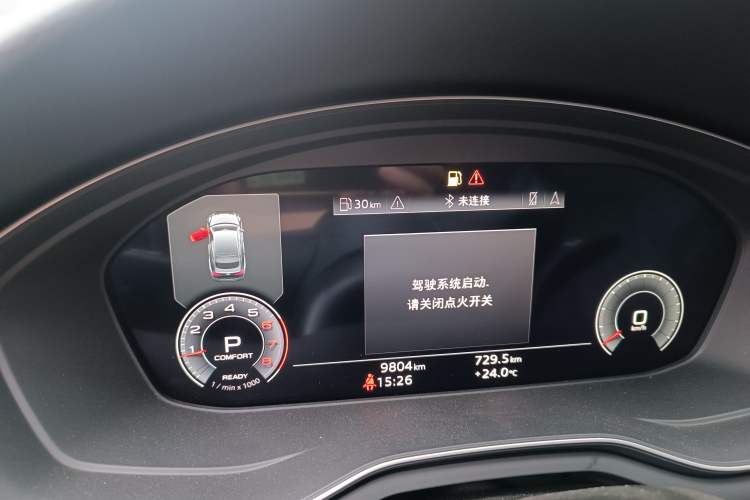 Used Audi A5 2024 Sportback 40 TFSI Fashionable and Dynamic Model Odometer Close Up