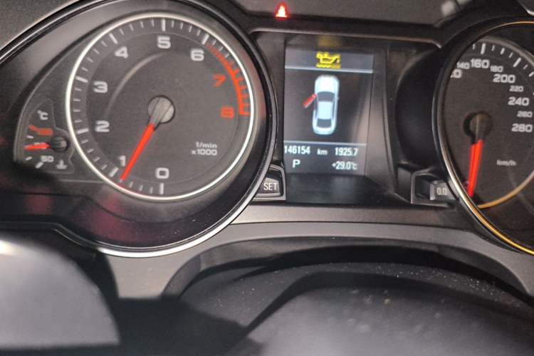 Used Audi A5 2010 2.0TFSI Coupe Odometer Close Up