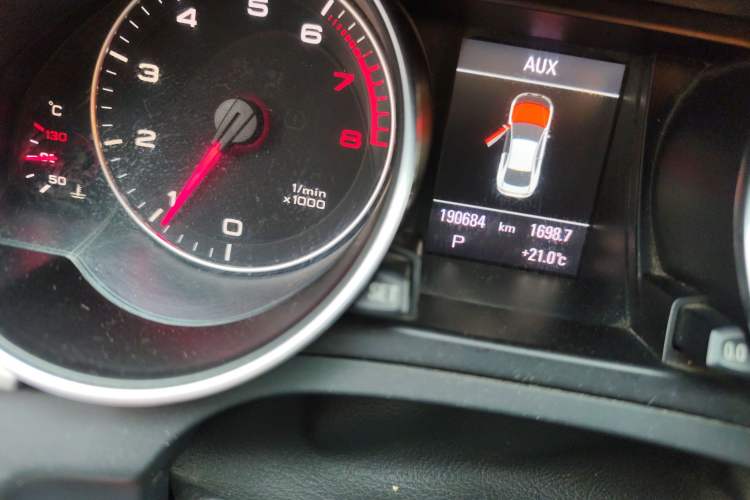 Used Audi A5 2010 2.0TFSI Coupe Odometer Close Up