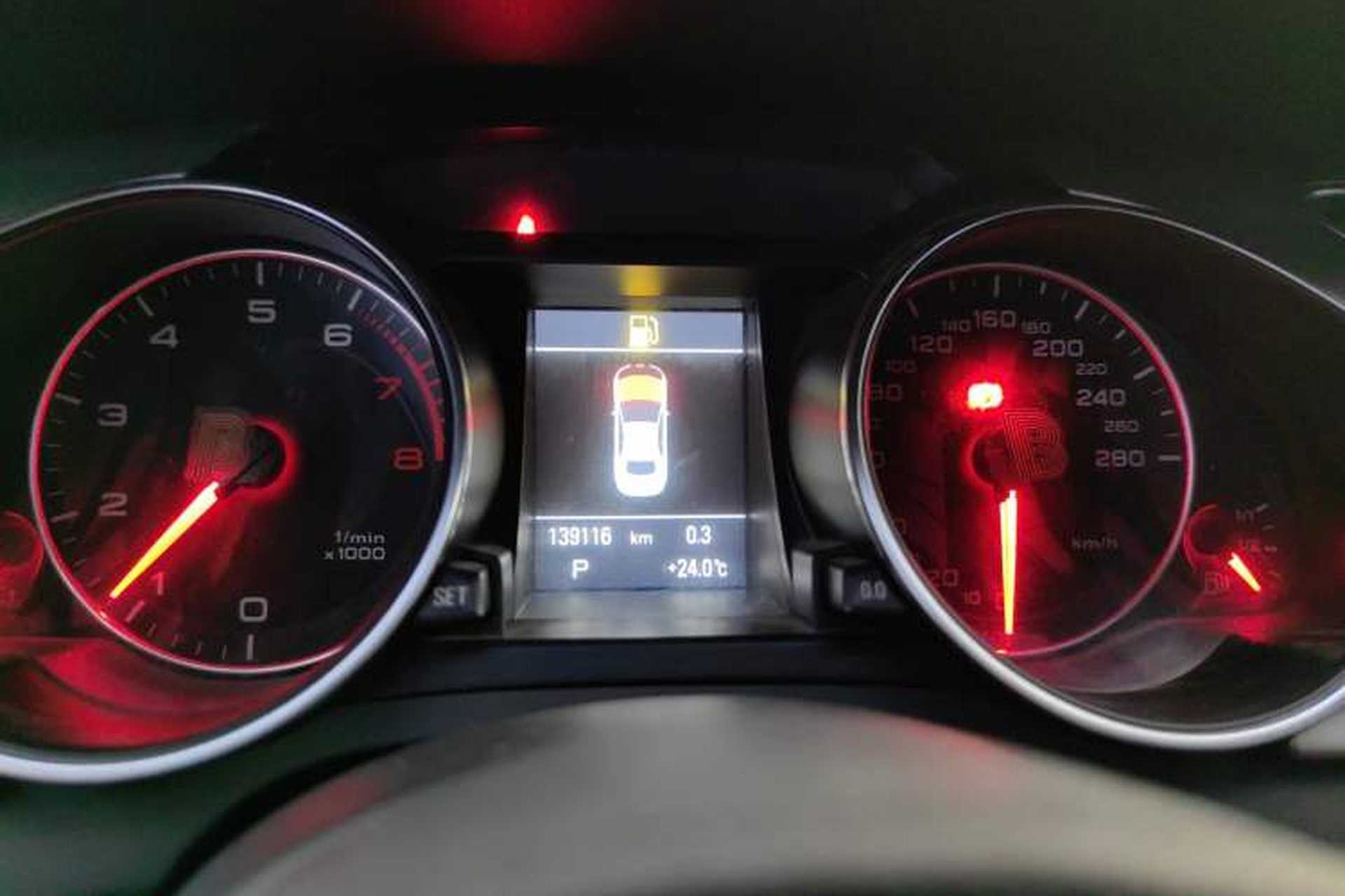 Used Audi A5 2010 2.0TFSI Cabriolet Odometer Close Up