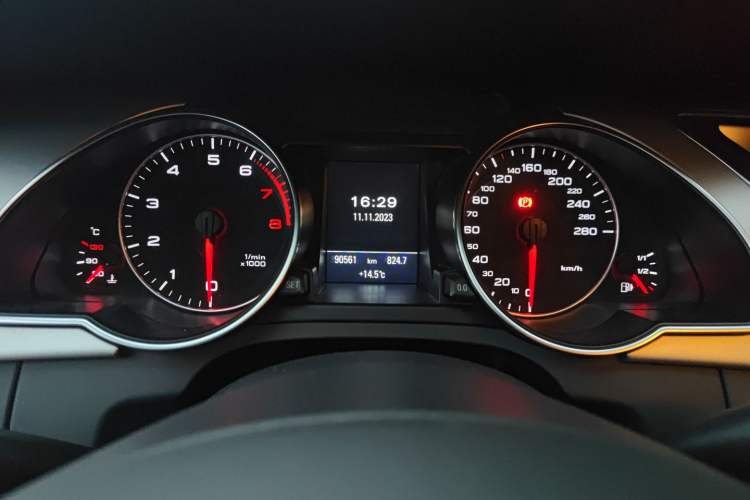 Used Audi A5 2010 2.0TFSI Sportback Technology Model Odometer Close Up