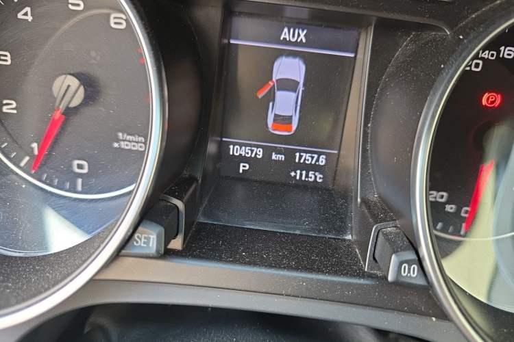 Used Audi A5 2010 2.0TFSI Coupe Odometer Close Up