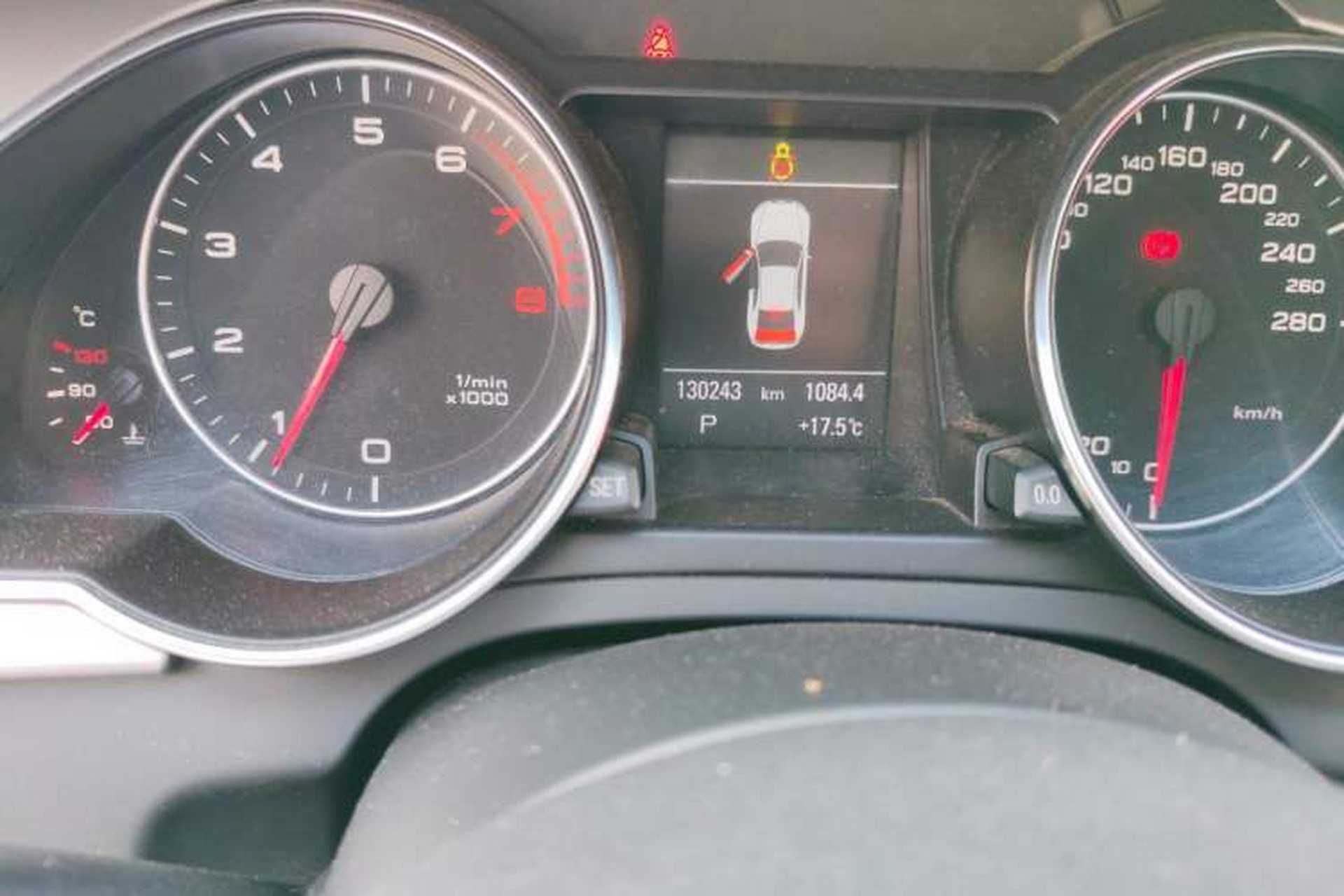 Used Audi A5 2010 2.0TFSI Coupe Odometer Close Up
