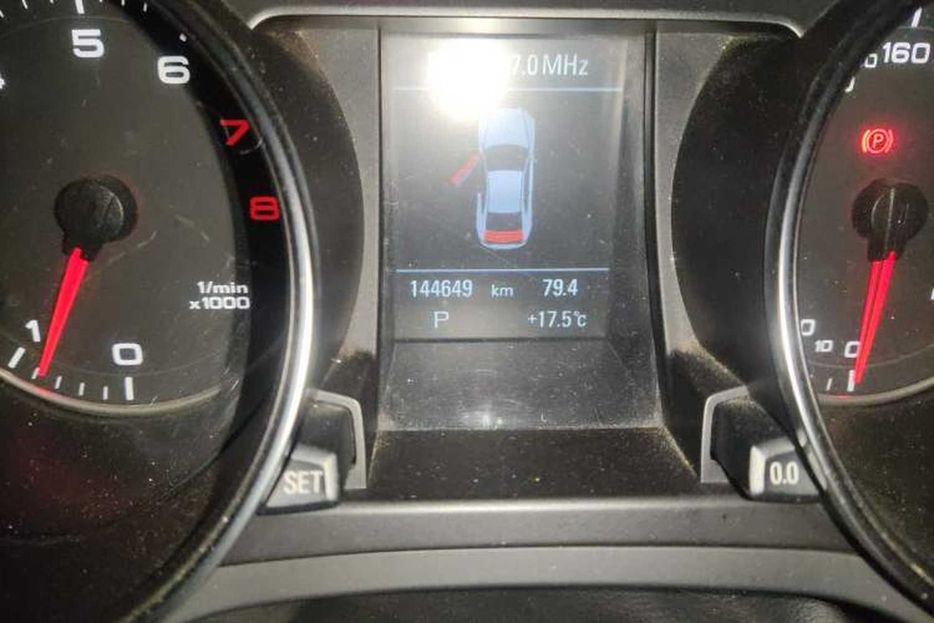 Used Audi A5 2010 2.0TFSI Coupe Style Edition Odometer Close Up