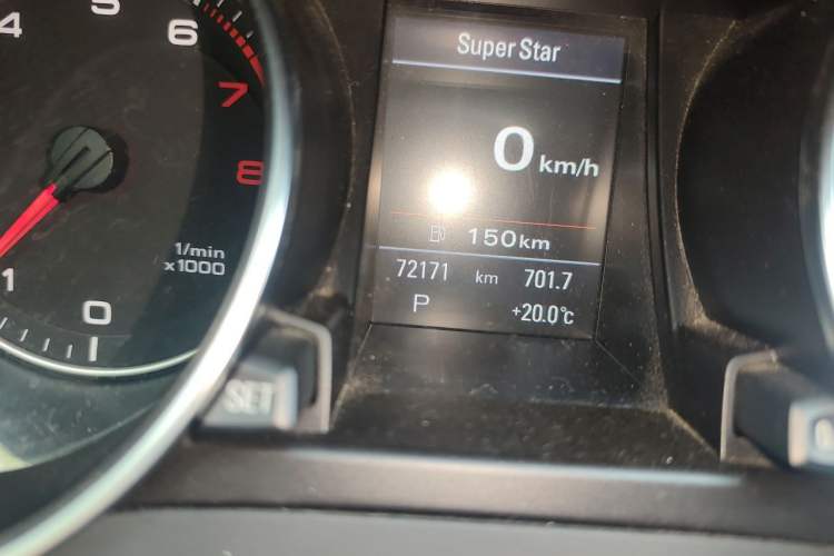Used Audi A5 2010 2.0TFSI Sportback Comfort Model Odometer Close Up