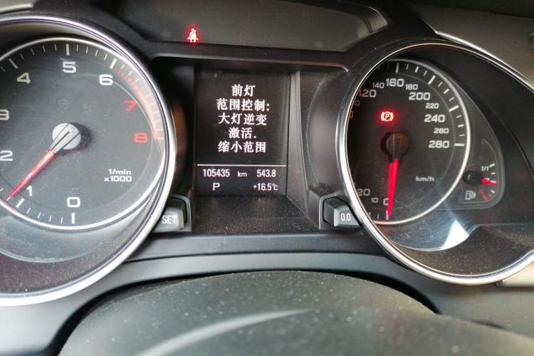 Used Audi A5 2010 2.0TFSI Sportback Technology Model Odometer Close Up