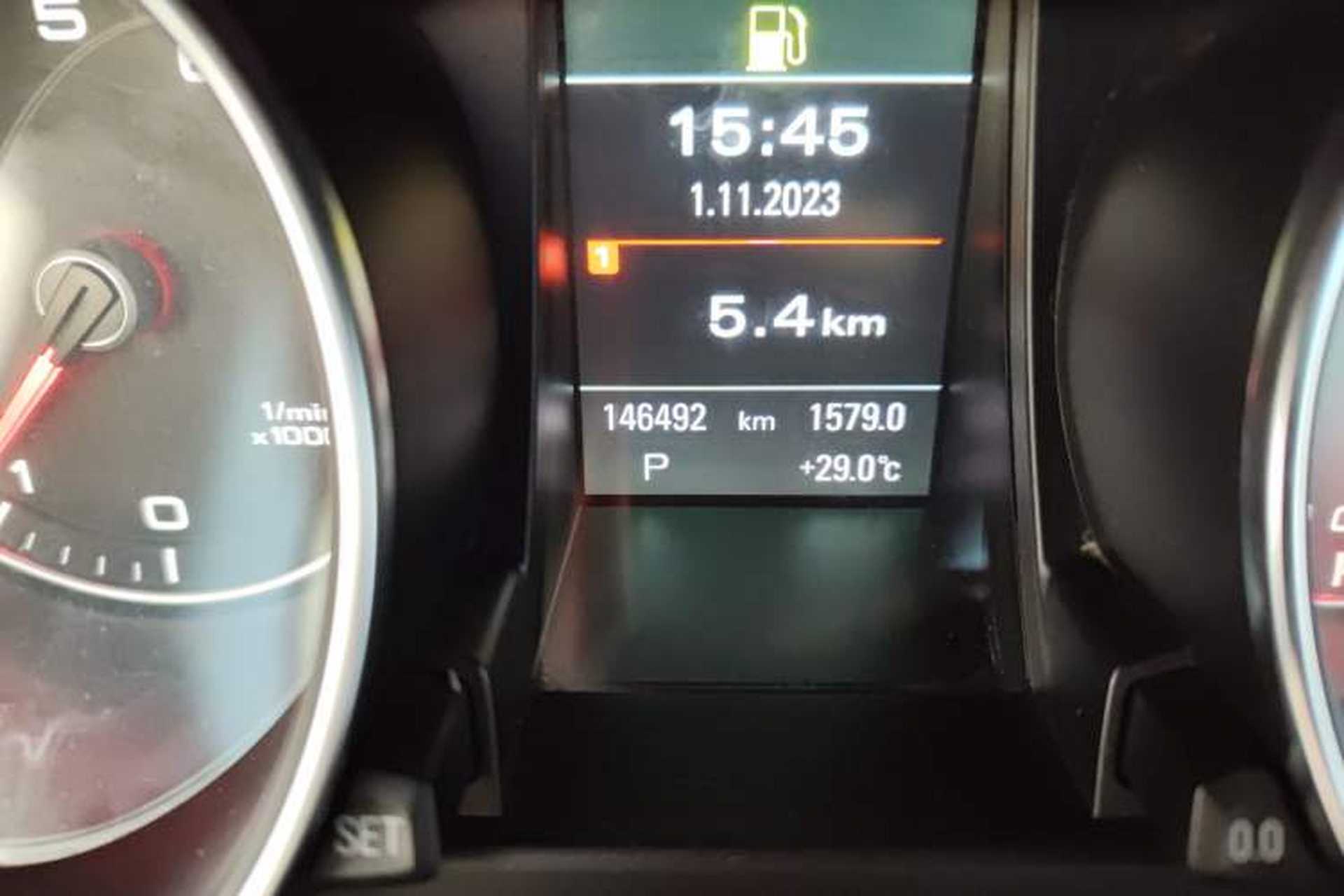 Used Audi A5 2012 2.0TFSI Cabriolet Odometer Close Up