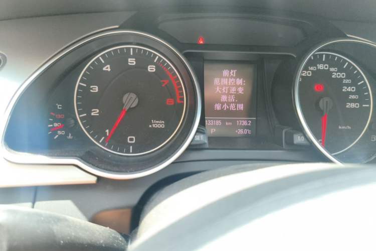 Used Audi A5 2012 2.0TFSI Coupe Odometer Close Up