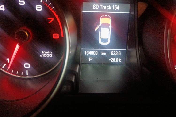Used Audi A5 2014 Sportback 45 TFSI Odometer Close Up