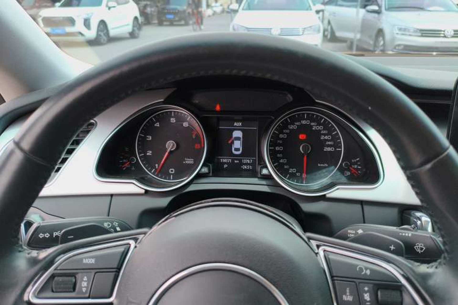 Used Audi A5 2014 Coupe 45 TFSI Odometer Close Up