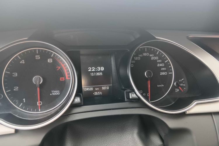Used Audi A5 2016 Facelift Coupe 45 TFSI Comfort Version Odometer Close Up