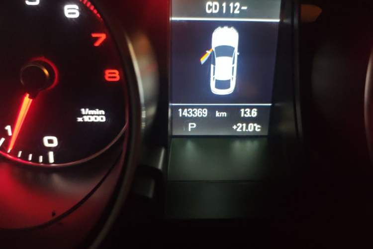 Used Audi A5 2016 Restyled Sportback 45 TFSI Comfort Version Odometer Close Up