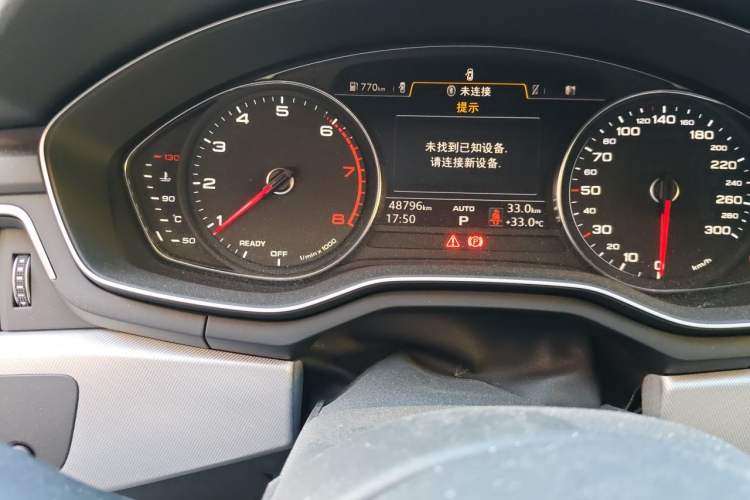 Used Audi A5 2017 Sportback 45 TFSI Fashion Model Odometer Close Up