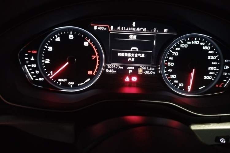Used Audi A5 2017 Sportback 40 TFSI Fashion Model Odometer Close Up