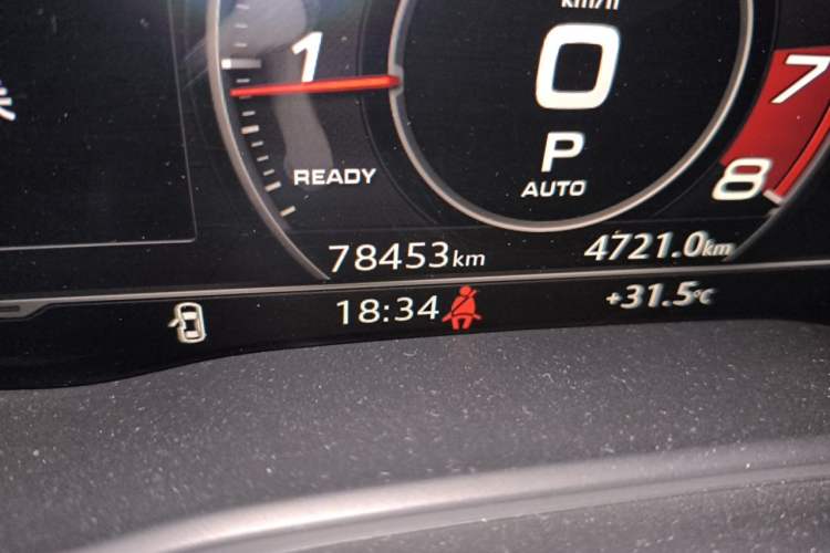 Used Audi A5 2017 Sportback 45 TFSI quattro Sport Model Odometer Close Up