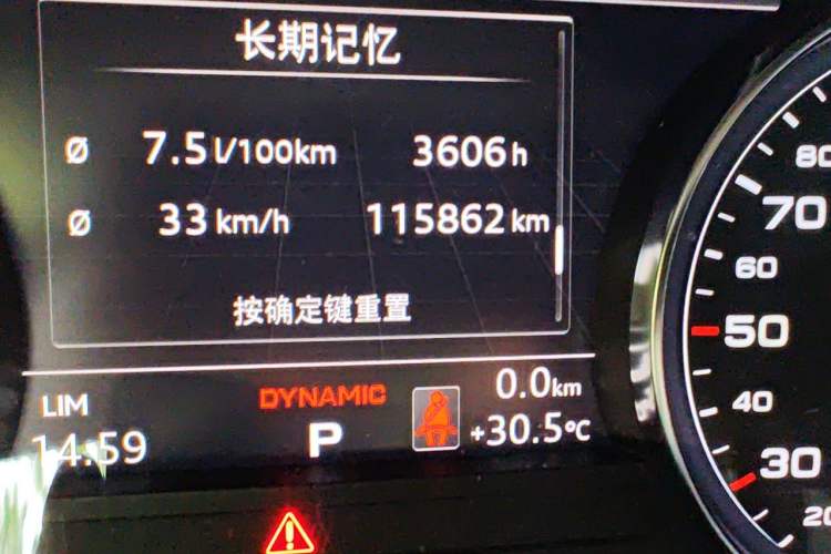 Used Audi A5 2017 Sportback 40 TFSI Fashion Model Odometer Close Up