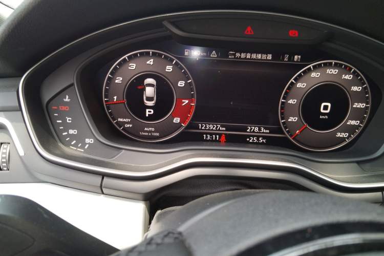 Used Audi A5 2017 Sportback 45 TFSI quattro Sport Model Odometer Close Up