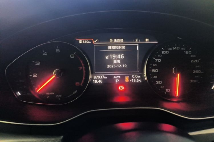 Used Audi A5 2017 Coupe 40 TFSI Fashion Model Odometer Close Up