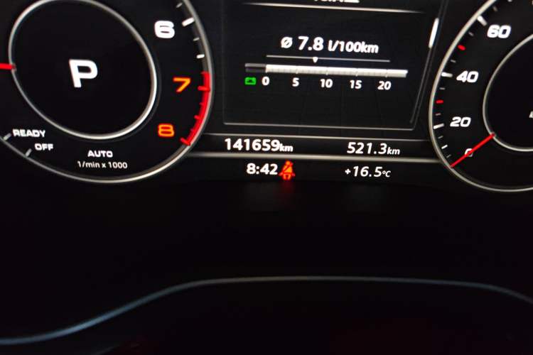 Used Audi A5 2017 Sportback 45 TFSI quattro Sport Model Odometer Close Up