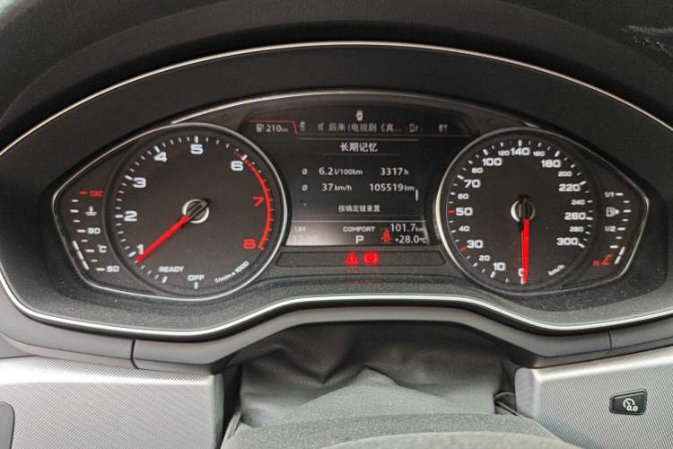Used Audi A5 2017 Sportback 40 TFSI Fashion Model Odometer Close Up