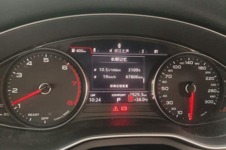 Used Audi A5 2017 Coupe 40 TFSI Fashion Model Odometer Close Up