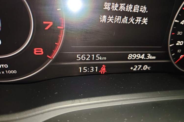 Used Audi A5 2017 Sportback 45 TFSI Fashion Model Odometer Close Up