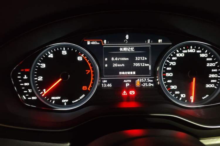 Used Audi A5 2017 Sportback 40 TFSI Fashion Model Odometer Close Up