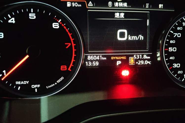 Used Audi A5 2017 Sportback 40 TFSI Fashion Model Odometer Close Up
