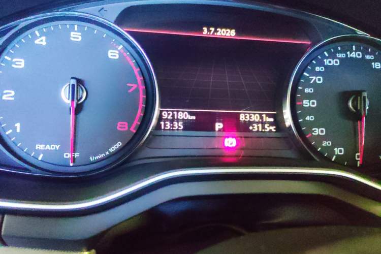 Used Audi A5 2017 Sportback 40 TFSI Fashion Model Odometer Close Up