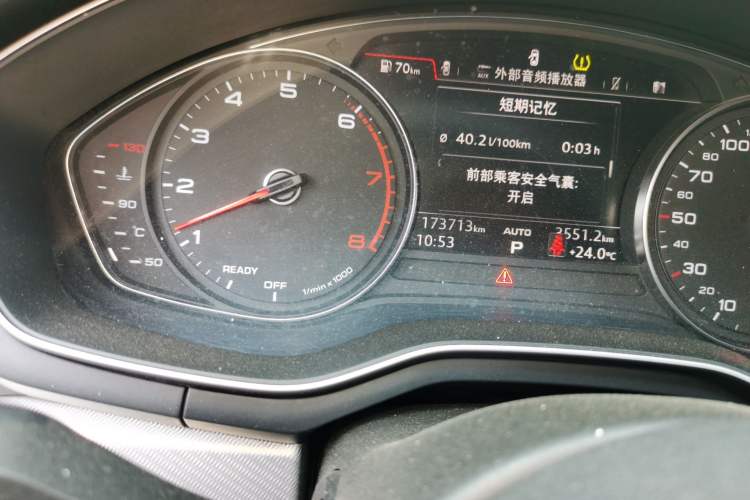 Used Audi A5 2019 Sportback 40 TFSI Fashion Model Odometer Close Up