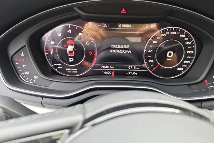 Used Audi A5 2019 Sportback 45 TFSI quattro Sport Model Odometer Close Up