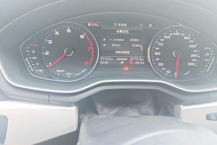 Used Audi A5 2019 Sportback 40 TFSI Fashion Model Odometer Close Up