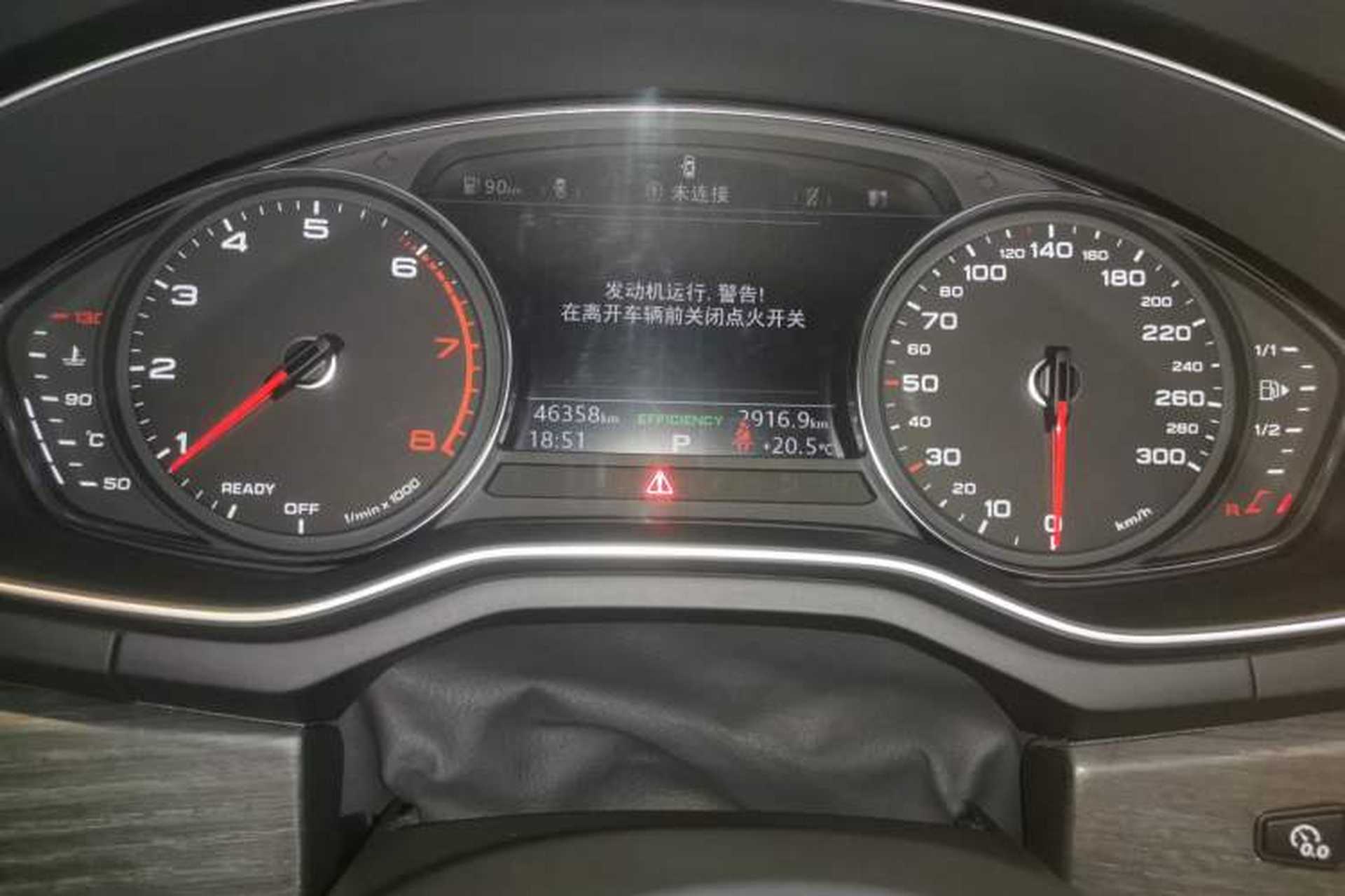 Used Audi A5 2019 Coupe 40 TFSI Fashion Edition China V Emission Standard Odometer Close Up