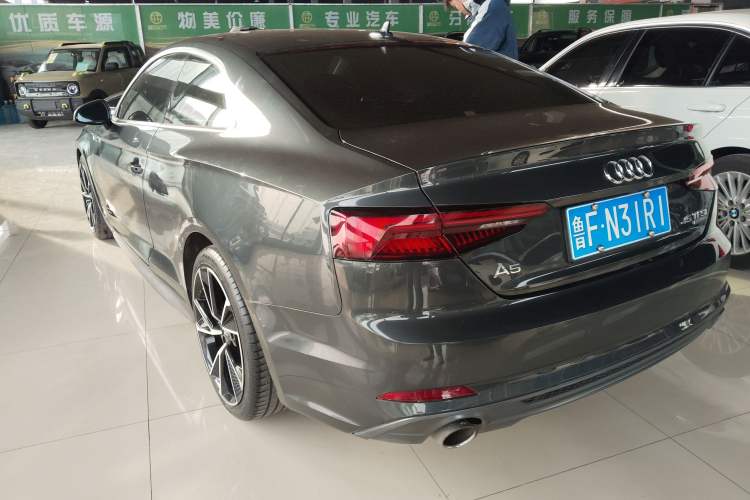 Used Audi A5 2019 Coupe 40 TFSI Fashion Edition China V Emission Standard Rear Left 45 Deg
