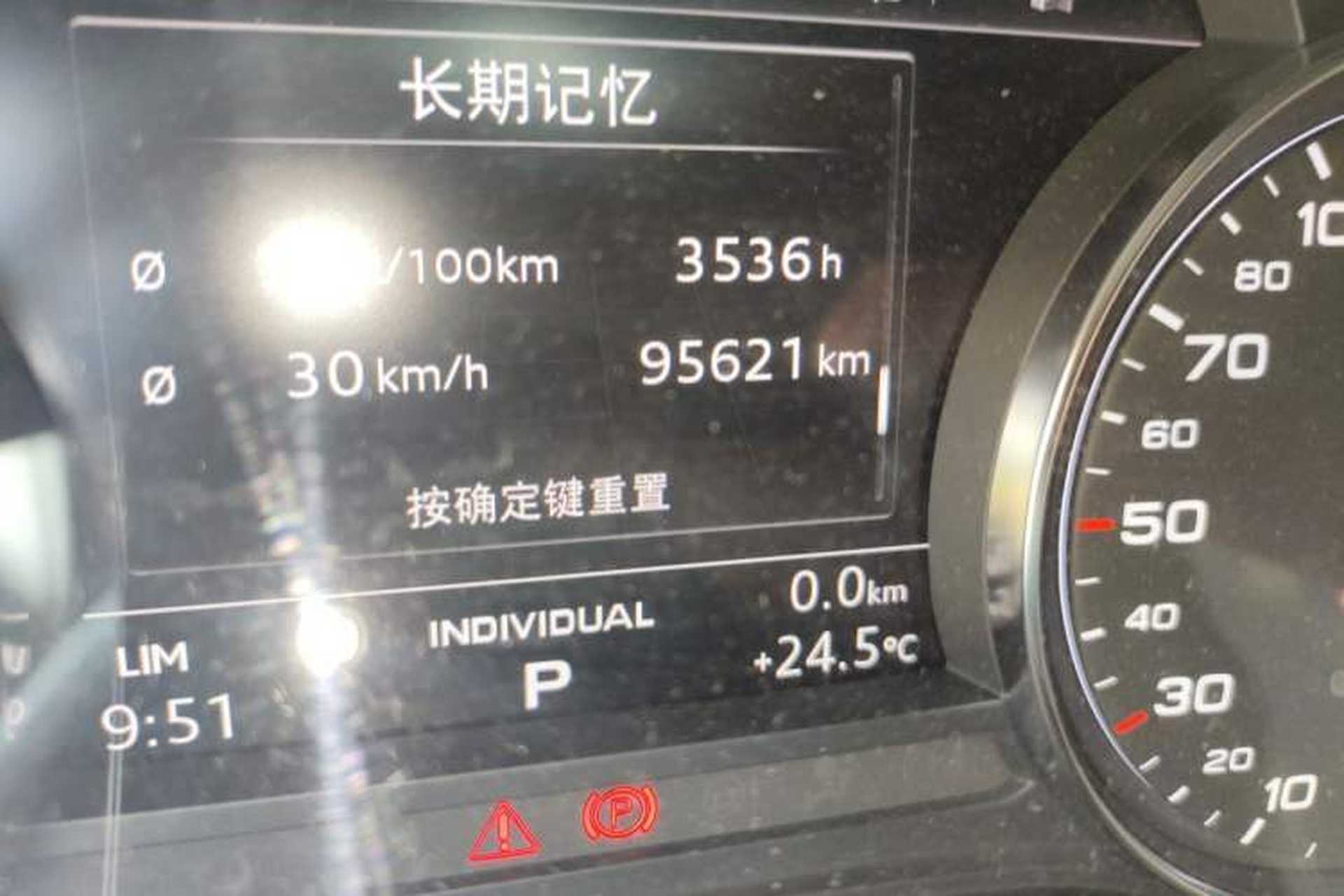 Used Audi A5 2019 Sportback 40 TFSI Fashion Model Odometer Close Up