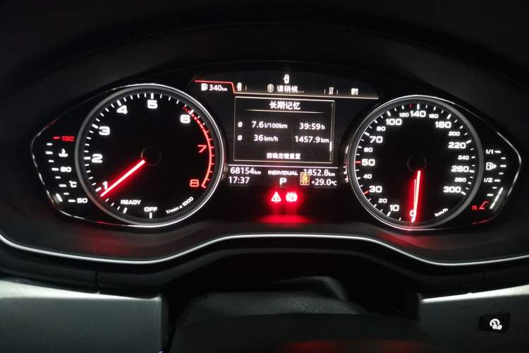 Used Audi A5 2019 Sportback 40 TFSI Fashion Model Odometer Close Up
