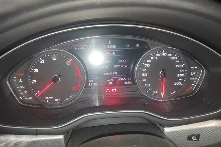 Used Audi A5 2019 Sportback 40 TFSI Fashion Model Odometer Close Up