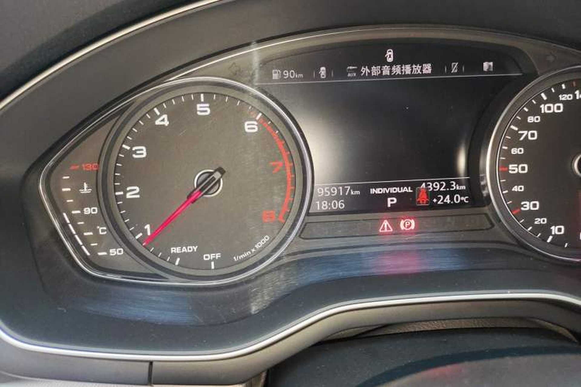 Used Audi A5 2019 Sportback 40 TFSI Fashion Model Odometer Close Up