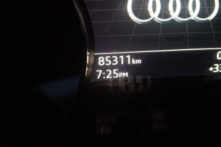 Used Audi A5 2019 Sportback 40 TFSI Fashion Model Odometer Close Up
