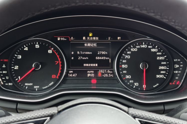 Used Audi A5 2019 Sportback 40 TFSI Fashion Model Odometer Close Up