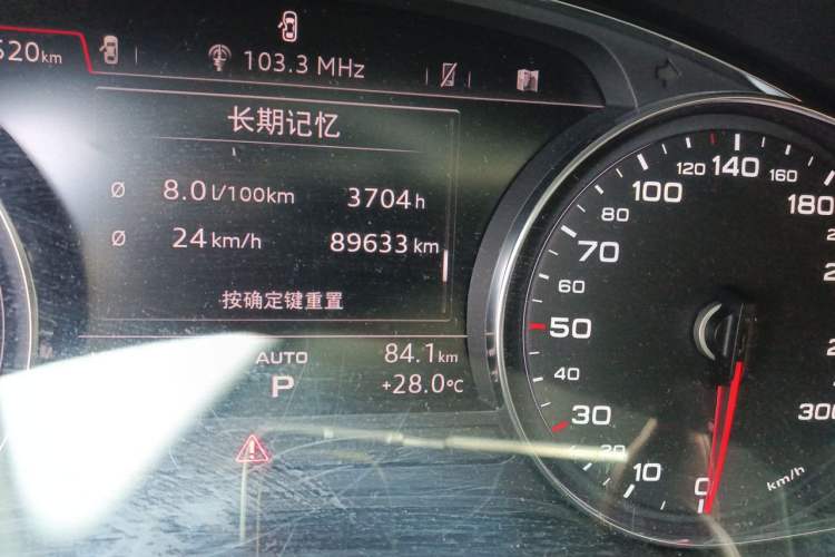 Used Audi A5 2019 Sportback 40 TFSI Fashion Model Odometer Close Up