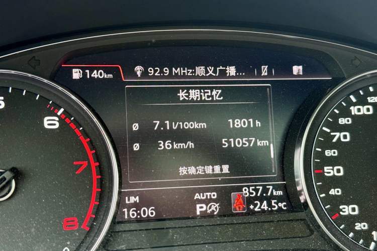 Used Audi A5 2019 Sportback 40 TFSI Fashion Model Odometer Close Up