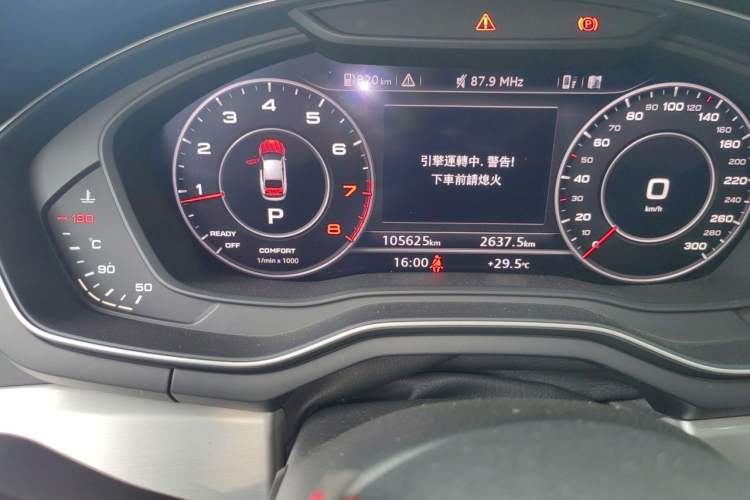 Used Audi A5 2019 Sportback 45 TFSI quattro Sport Model Odometer Close Up