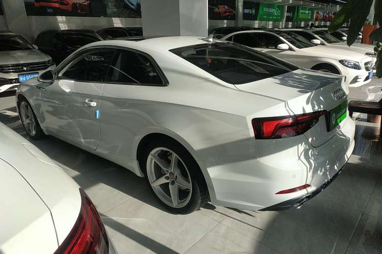 Used Audi A5 2019 Coupe 40 TFSI Fashion Edition China V Emission Standard Rear Left 45 Deg