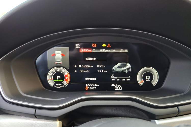 Used Audi A5 2021 Sportback 40 TFSI Stylish and Elegant Model Instrument Cluster