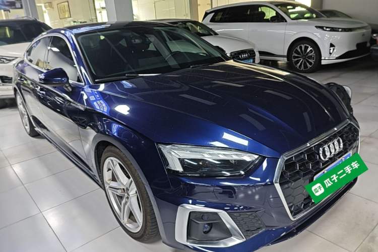 Used Audi A5 2021 Sportback 40 TFSI Fashionable and Dynamic Model Front Right 45 Deg