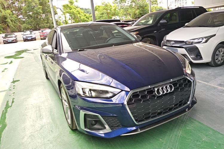 Used Audi A5 2021 Sportback 40 TFSI Fashionable and Dynamic Model Front Right 45 Deg