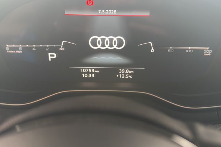 Used Audi A5 2021 Sportback 40 TFSI Fashionable and Dynamic Model Odometer Close Up
