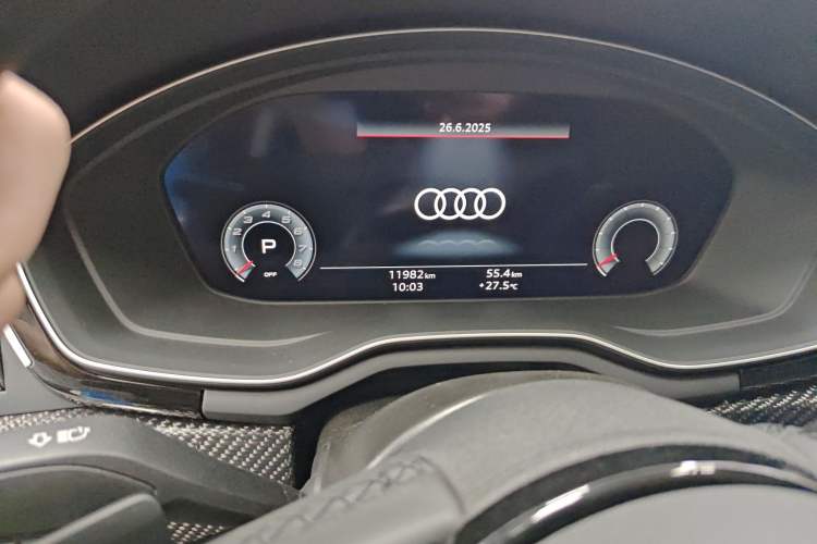 Used Audi A5 2021 Coupe 40 TFSI Fashionable and Dynamic Model Odometer Close Up